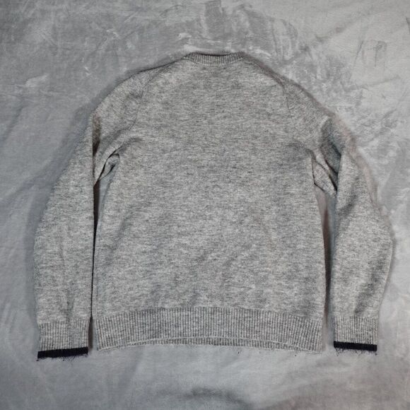 Boden Mohair Wool Blend Crewneck Sweater Mens Medium Knitted Grey Melange - Picture 5 of 8